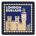 thumbnail image 1 of Big Ben London England Destination Travel Applique Multi-Color Embroidered Hook & Loop Patch - 2.0 Inch Mini, 1 of 5