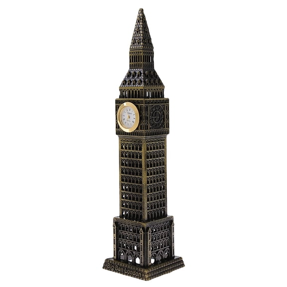 Big Ben Statue Analog United Kingdom British Souvenir on Shelf Table for Kitchen Bedroom Living Room