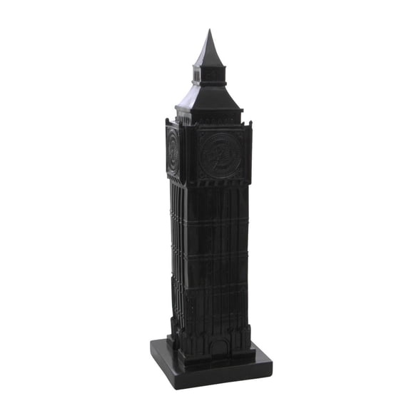Big Ben Statue Model Black 12 Inches Bookend Heavy London Replica