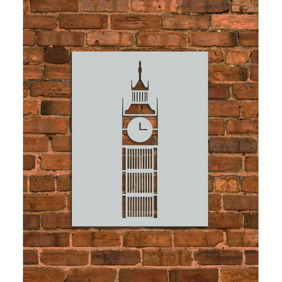 Big Ben Tower Stencil