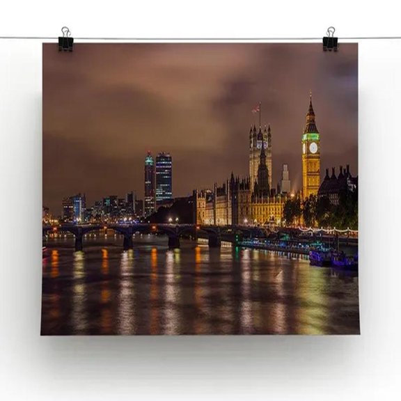 Big Ben and Westminster Bridge Print or Poster