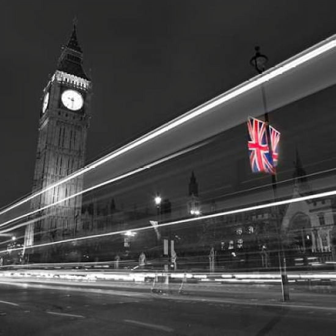 Big Ben at night Canvas Art - Assaf Frank (24 x 24)