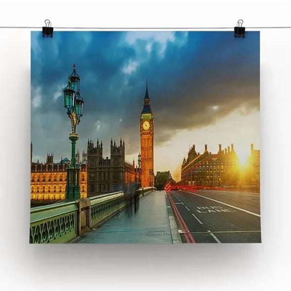 Big Ben at sunset Print or Poster