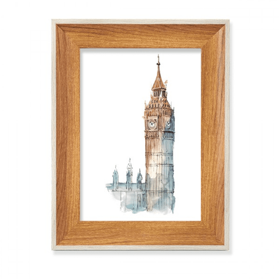 Big Ben in Britain Desktop Wooden Photo Frame Display Picture Art Painting Multiple Sets