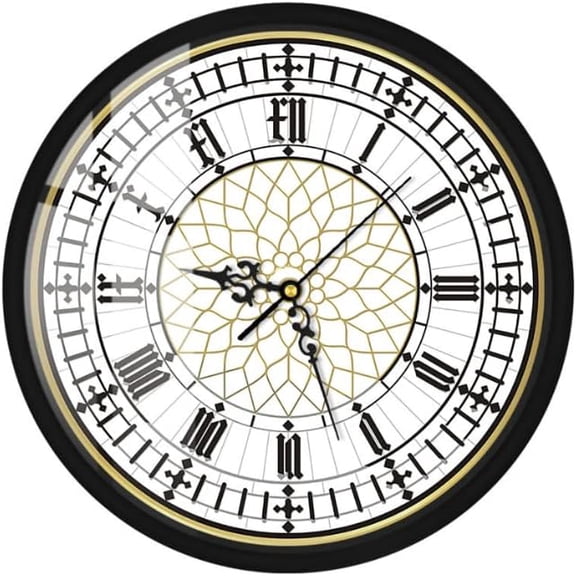 Big Ben wALL cLOCK WITH mETAL fRAME, sILENT qUARTZ nON tICKING bATTERY oPERATED cONTEMPORARY mODERN aNALOG wALL cLOCK wATCH FOR lIVING rOOM bEDROOM dECOR gREAT bRITAIN lONDON gIFTS 12 iNCH
