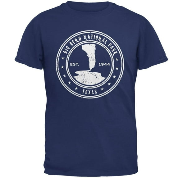 Big Bend National Park Mens T Shirt Metro Blue SM