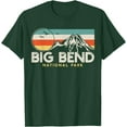 thumbnail image 1 of Big Bend National Park Retro Unisex T-Shirt for Men Women Kids Toddler,Forest Green Color,Size 5XL, 1 of 5
