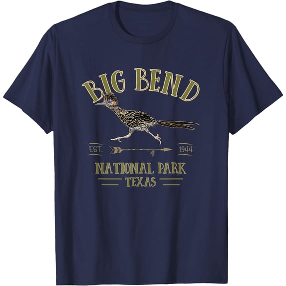 Big Bend National Park Roadrunner NP Texas tourist souvenir Unisex T-Shirt for Men Women Kids Toddler,Navy Color,Size YXL