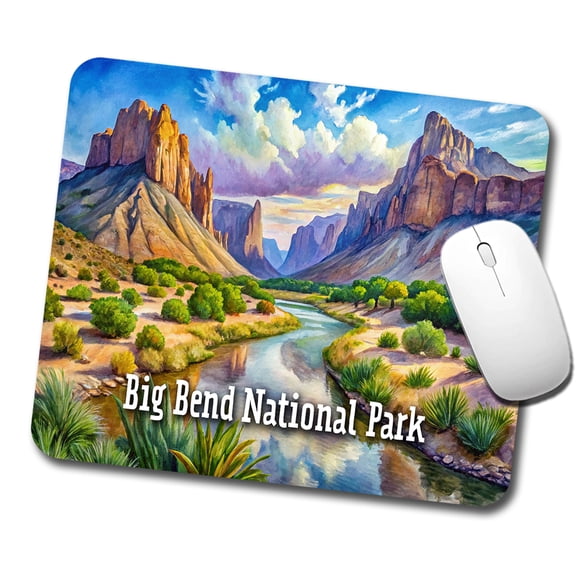 Big Bend National Park Texas Mouse Pad Low Profile Gaming Mat