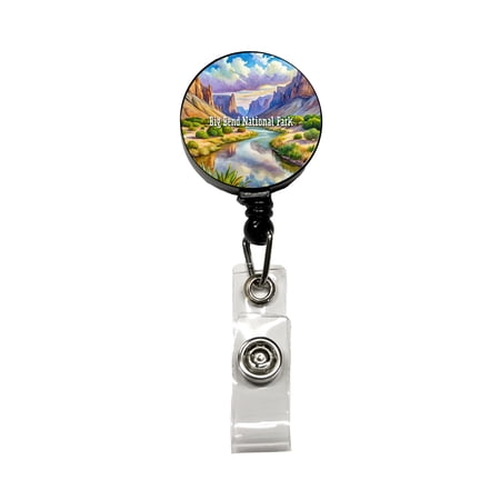 Big Bend National Park Texas Retractable Reel ID Badge Key Card Name Tag Holder with Clip