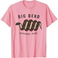 thumbnail image 1 of Big Bend National Park Texas Souvenir Rattlesnake Retro Unisex T-Shirt for Men Women Kids Toddler,Light Pink Color,Size YM, 1 of 5