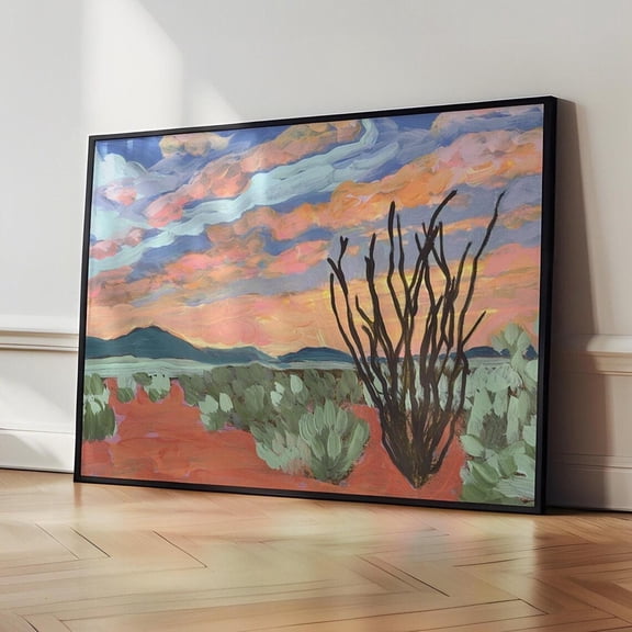 Big Bend Texas Desert Sunset Wall Decor