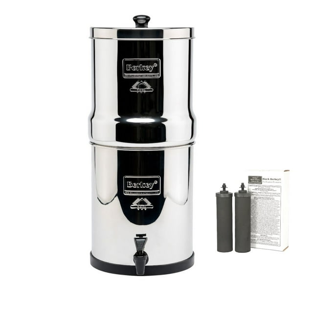 Big Berkey Water Filtration System with 2 Black Filters