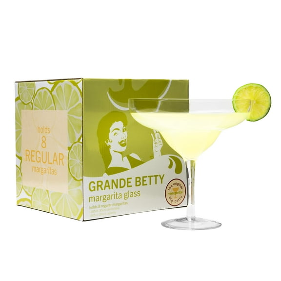 Big Betty - Premium Giant Margarita Glass, Grande Betty, Holds up to 8 Margaritas, Fun Idea for Celebrations, Parties & Events - Margarita