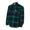 thumbnail image 1 of Big Bill 221Q Quilted Flannel Shirt Jacket-350 Plaid Green & Blue-Regular-S, 1 of 4