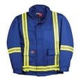 thumbnail image 1 of Big Bill L495US9 Westex Ultrasoft Unlined Jacket with Reflective Material-Blue-Tall-XL, 1 of 3