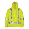 thumbnail image 1 of Big Bill RT27WP11 Hi-Viz Wind Resistant Zip-Front Sweatshirt with Detachable Hood-Yellow-Tall-L, 1 of 2