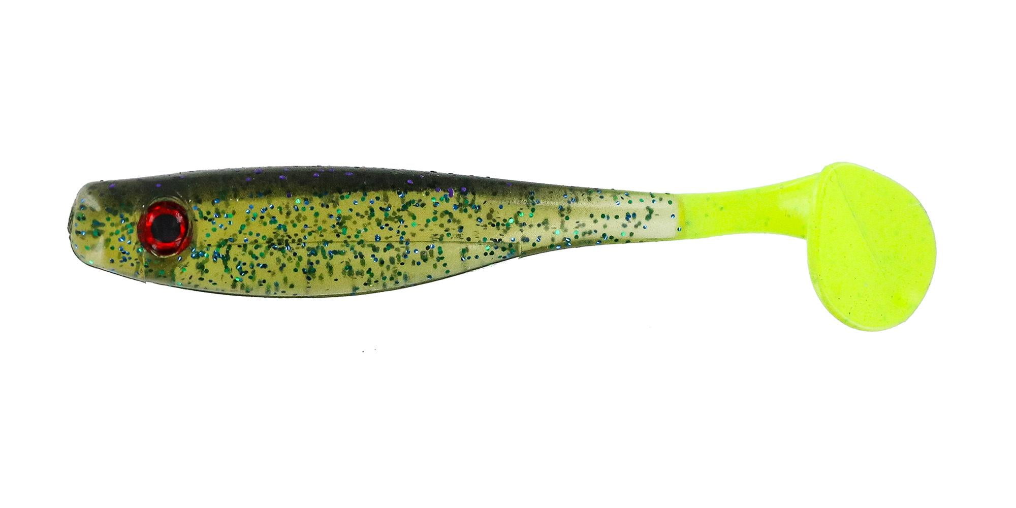 Zoom Trick Worm Freshwater Bass Fishing Soft Bait, Green Pumpkin Green, 6  1/2, 20-pack 