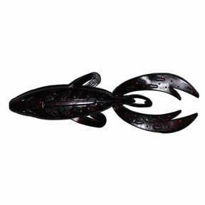 Big Bite Baits 4RFF-19 4 in. Rojas Fighting Frog, Black & Watermelon Red