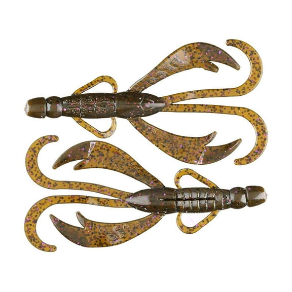 Big Bite Baits 5 inch Battle Bug Soft Plastic Creature Bait (Green Pumpkin Money)