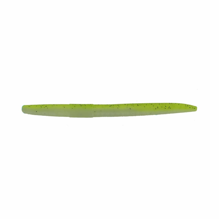 Big Bite Baits 5 inch Soft Neko Wacky Stick Chartreuse/Pearl 