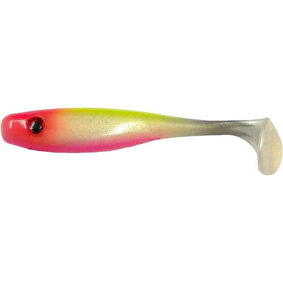 Big Bite Baits 5SWTM-32 Suicide Shad 5" Pink Lemonade Soft Swimbait Lure 4 Pack