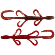 Big Bite Baits 6 inch Pro Lizard Soft Plastic Green Pumpkin/Texas Red