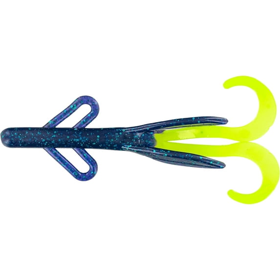 Big Bite Baits Creature Bait Junebug/Chartreuse Tail