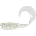 thumbnail image 1 of Big Bite Baits Curly Tail Crappie Minnr Grub Silver Glitter/Pearl, 1 of 1
