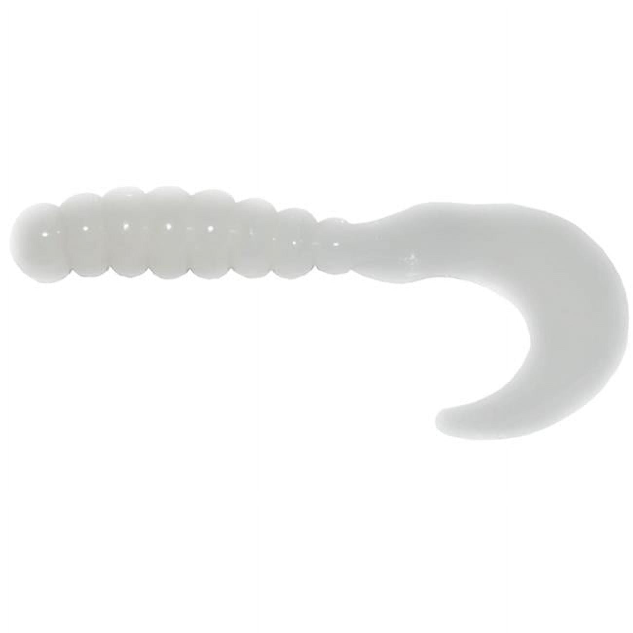 Big Bite Baits FG201 2 in. Fat Grub, White Pack of 10