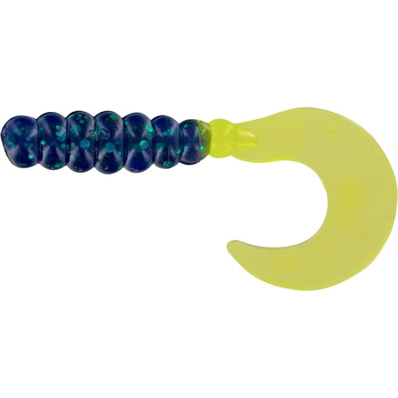 Big Bite Baits Fat Grub Junebug Chartreuse