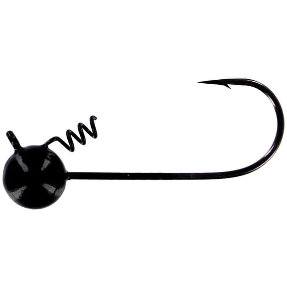 Big Bite Baits Fintwist Gamakatsu 1/16oz Shaky Head Jighead Black