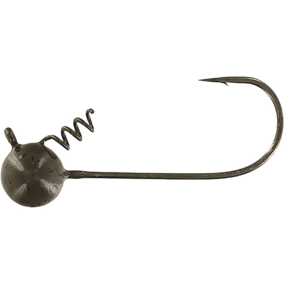 Big Bite Baits Fintwist Head 1/4oz Wacky Jighead Green Pumpkin