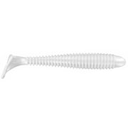 Big Bite Baits Pro Swimmer Paddle Tail Swimbait Pearl, 3.3 inch