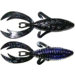 Big Bite Baits Rojas Fighting Frog 5" 5Pk Black Blue Flake/Saphire 5RFF-09