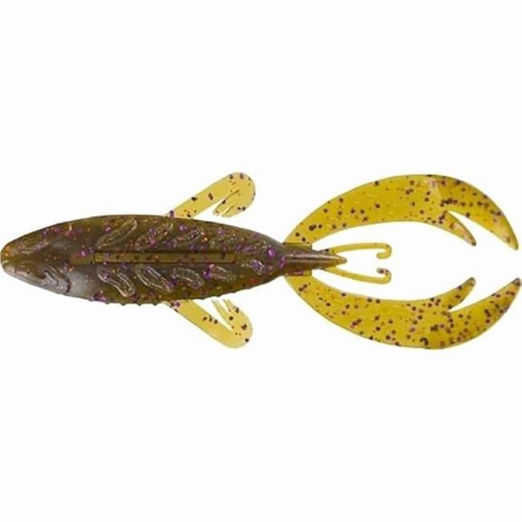 GSM Fishing BBB-4RFF-36 4 in. Rojas Fighting Frog Lures, Green Pumpkin Purple Copper - Pack of 7