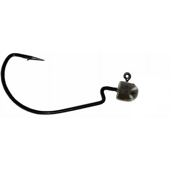 Big Bite Baits Shorty EWG 1/8oz Shaky Head Jighead Green Pumpkin