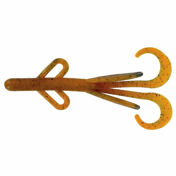 Big Bite Baits Soft Plastic Creature Bait (Craw Orange Swirl, 6 inch)