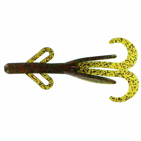 Big Bite Baits Soft Plastic Creature Bait (Watermelon Red Flake, 6 inch)