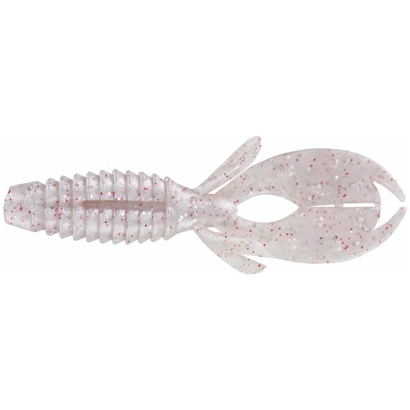 Big Bite Baits YoMama Soft Plastic Creature Bait (Pearl Silver Red Flake, 4 inch)