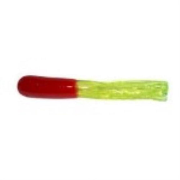 Big Bite Crappie Tubes 1.5" 100ct Red/Chartreuse