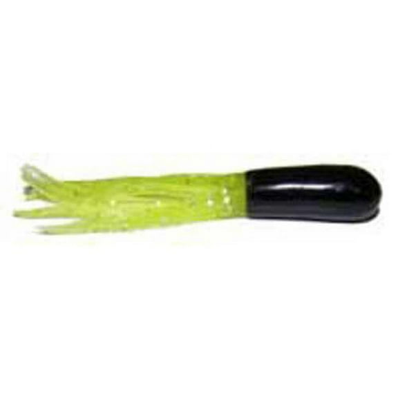 Big Bite Crappie Tubes 1.5' 10ct Black/Chartreuse