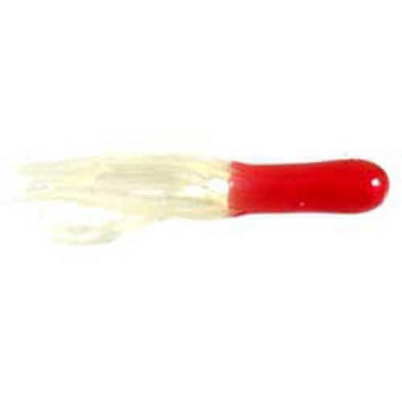 Big Bite Crappie Tubes 1.5' 10ct Red Pearl
