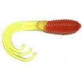 thumbnail image 1 of Big Bite Triple Tip Grub 2' 10ct Red Chartreuse, 1 of 1