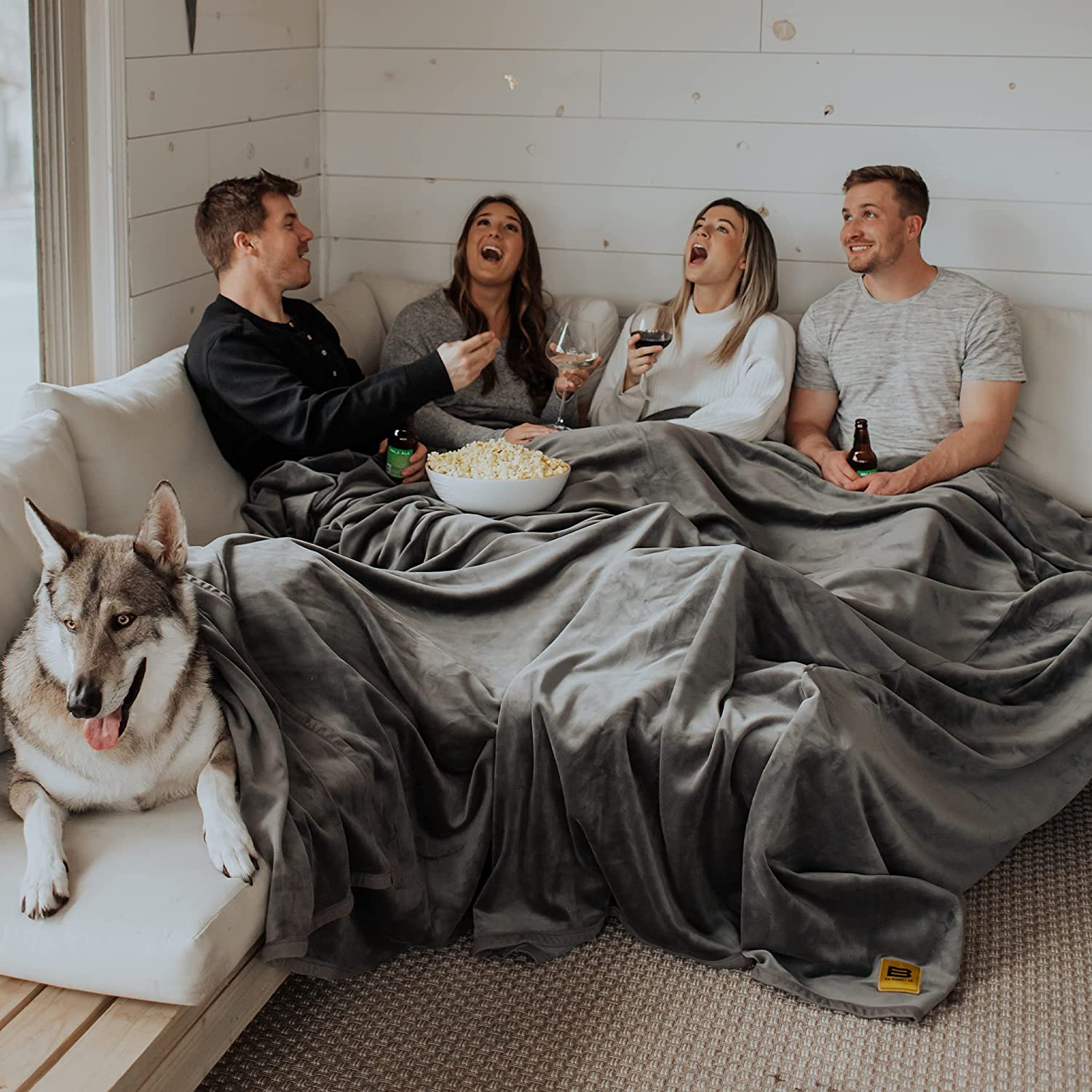 Grey extra large throw hotsell