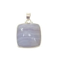 thumbnail image 1 of Big Blue Lace Agate Pendant, Solid Sterling Silver, Agate Necklace Pendant, Statement Pendant, Handmade Agate Jewelry, Healing, Gift For Her, 1 of 4