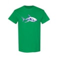 thumbnail image 1 of Big Blue Shark Design T-Shirt Men -Image by Shutterstock, Male Large, 1 of 2