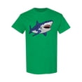 thumbnail image 1 of Big Blue Shark T-Shirt Men -Image by Shutterstock, Male Large, 1 of 2