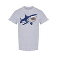 thumbnail image 1 of Big Blue Shark T-Shirt Men -Image by Shutterstock, Male Large, 1 of 2