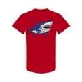 thumbnail image 1 of Big Blue Shark T-Shirt Men -Image by Shutterstock, Male Large, 1 of 2